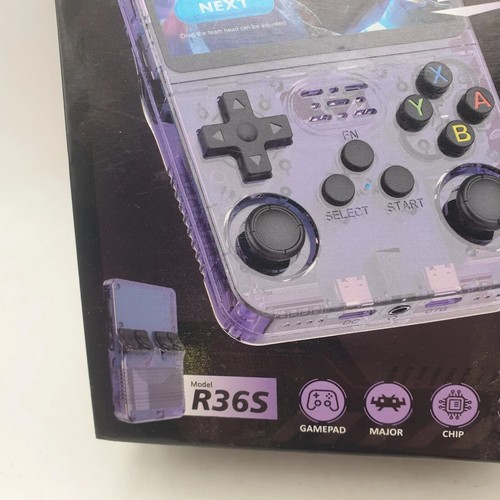 Retro Handheld Game Console Purple 64GB SD ArkOS USA - Picture 6 of 12