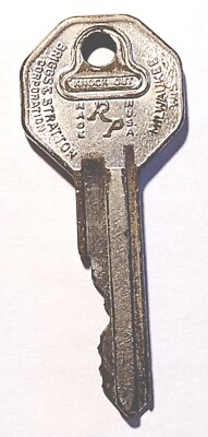 Vintage Key GM 8332 Knock Out Briggs Stratton Appx 1-7/8'' Auto Automotive 