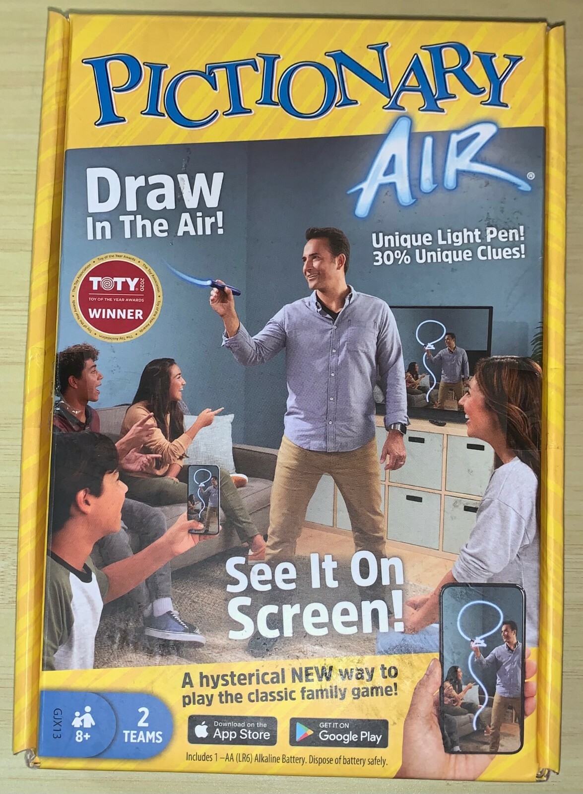 Mattel Games Pictionary Air Drawing Game w/ Light-up Pen and Clue Cards  *AS-IS* | eBay