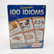100 Common Idioms Cards by Junior Learning - Teach Figurative Language