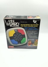 Vintage MINI WIZARD 4-in-1 Electronic Handheld Sensory Game 1987 VTECH Works 