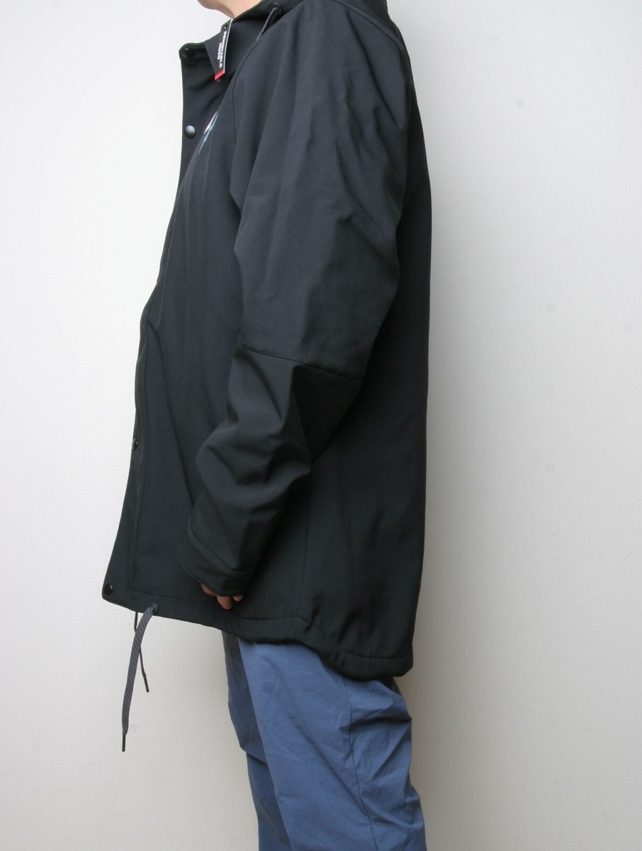 686 Waterproof Coaches Jacket (L) Black M0WCST01-BLK | eBay
