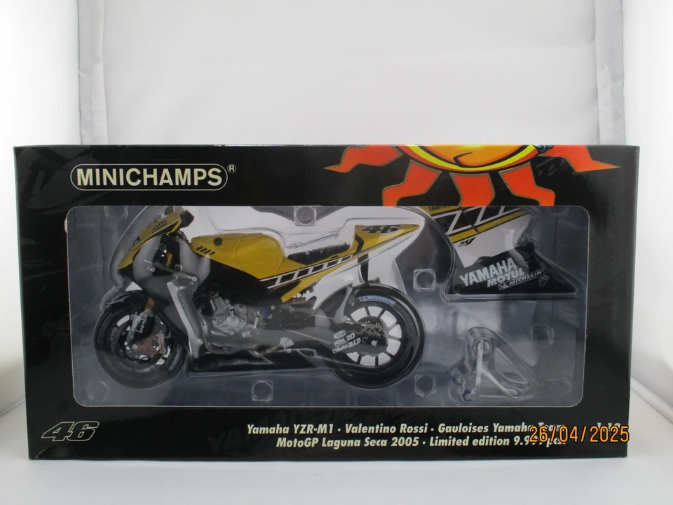 YAMAHA YZR-M1, #46, Valentino Rossi + Riding Figur, 2005 Laguna Seca, L.E.!!! - Bild 3 von 4