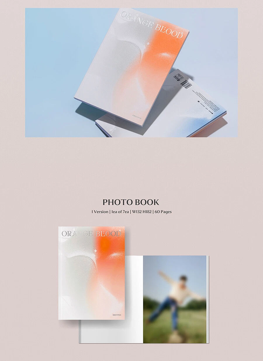 ENHYPEN ORANGE BLOOD 5th Mini Album ENGENE Ver/CD+Book+4