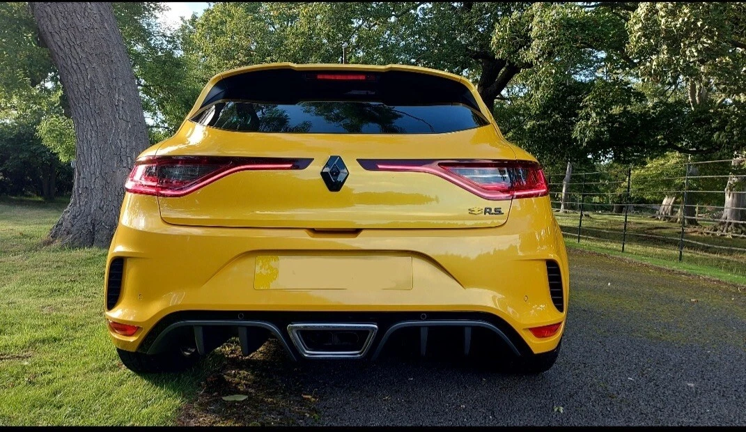 Black RS Renault Sport Metal Boot Badge Emblem /Clio /Megane  