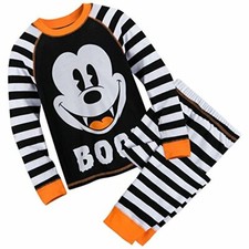 Disney Mickey Mouse Halloween 'BOO' Pajama Set for Boys Size 4