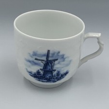 Ter Steege BV Delft Blauw Hand Decorated Cup Windmill Holland