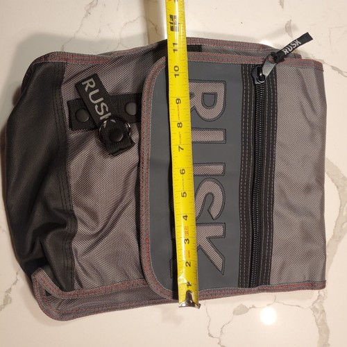 Rusk Shoulder Crossbody Messenger Bag Key Ring Gray Fashion Culture Attitude - Picture 5 of 6