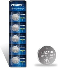 PGSONIC CR2450 3V Lithium Battery 5pcs