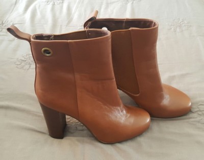 MASCOTTE Ankle Boots Genuine leather Brown Heel Nina Proudman Style Size 35 B45
