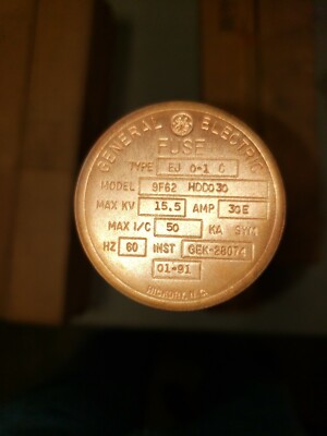 GENERAL ELECTRIC EJ0-1, MAX KV: 15.5, AMP: 30E, MODEL: 9F62HDD030