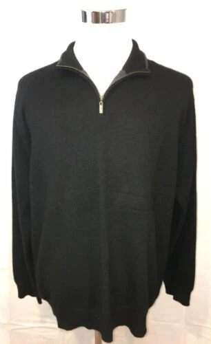 Alfani Men's Cashmere 1/2 Zip Features