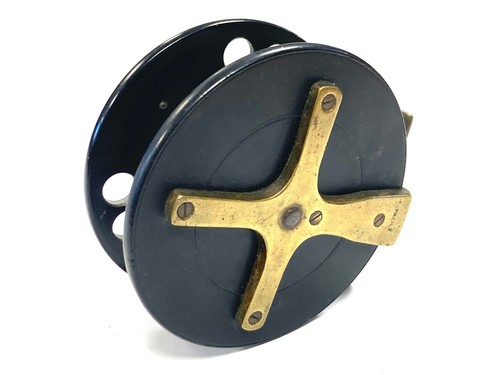Allcock 4.5” Ebonite Facile Scarborough Reel - Picture 4 of 5