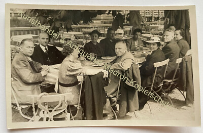 orig. Foto AK um 1935 Berlin Friedenau Garten Biergarten 