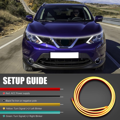 Tira de luces de giro secuencial para Chrysler Pacifica 71" Dynamic Hood - Imagen 8 de 15