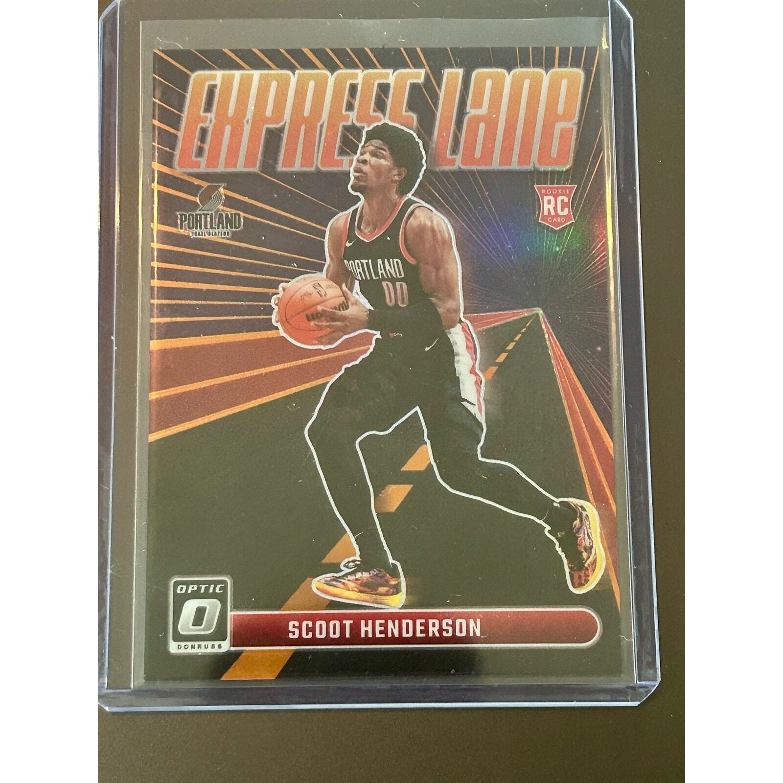 2023-24 Donruss Optic Scoot Henderson Rated Rookie Express Lane Orange /39 SP