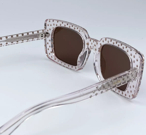 NEW Celine CL4213IS 27E ANIMATION XMAS Shiny Crystal Brown Women Sunglasses - Picture 5 of 6