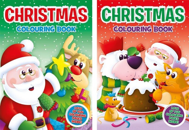 2 x CHRISTMAS COLOURING BOOKS - CHILDREN'S PAINTING BOOKS - LARGE A4 ...