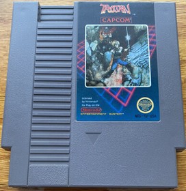 Trojan con Hangtab completo di scatola gioco Nintendo NES 5 viti + manuale testato CIB