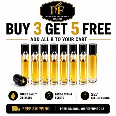 10ML Roll-on Perfume Oil For Men| Long Lasting Cologne Oils| Choose Yours