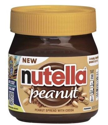 Nutella Peanut Spread With Cocoa 13oz 1 Jar / New Release