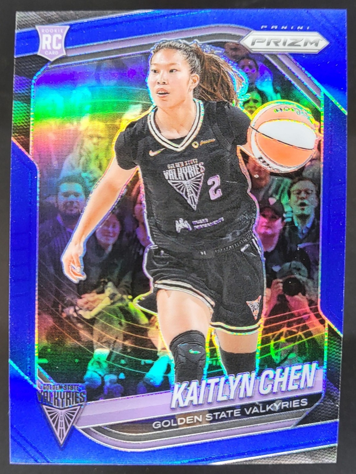 2025 Panini WNBA Prizm Kaitlyn Chen Blue /199 #100 RC Golden State Valkyries EBY