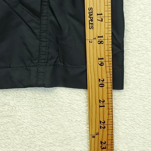 Chaqueta cortavientos Eddie Bauer para hombre XLT negra de nailon empaquetable cremallera completa capucha - Imagen 10 de 13
