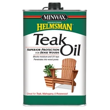 Minwax 671004444 UV Resist Helmsman Transparent Amber Oil-Based Teak Oil 1 qt.