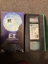 E.T. ET The Extra Terrestrial VHS-1988-Rare Green and Black Tape Spielberg