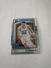 2024-25 Donruss Optic KJ Simpson Jr. Rated Rookie RC Card Silver Holo Prizm SP