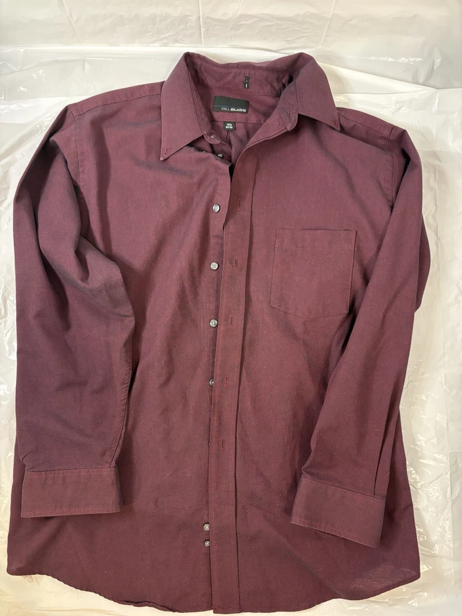 bill blass mens dress shirts New Bill Blass Mens No-Iron Stain-Repellent Stretch Point Collar Dress Shirt 3XB