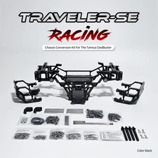 Metal Chassis Conversion Kit For The Tamiya Clod Buster "TRAVELER-SE" BLACK