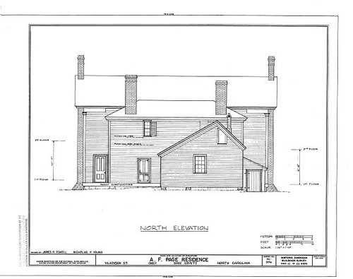 A. T. Page House,Wilkenson Street,Cary,Wake County,NC,North Carolina,HABS,9