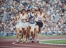Olympic Steve Prefontaine Of The Usa Leads Lasse Viren Old Sports Photo