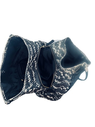 Borsa a tracolla Coach Madison Phoebe bicolore pitone pelle nera - Foto 11 di 15