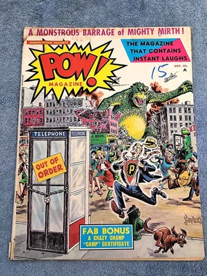 Pow! Magazine #2 (1966) Humor Mad/Cracked RARE! VINTAGE! VERY GOOD - Image 1 of 4