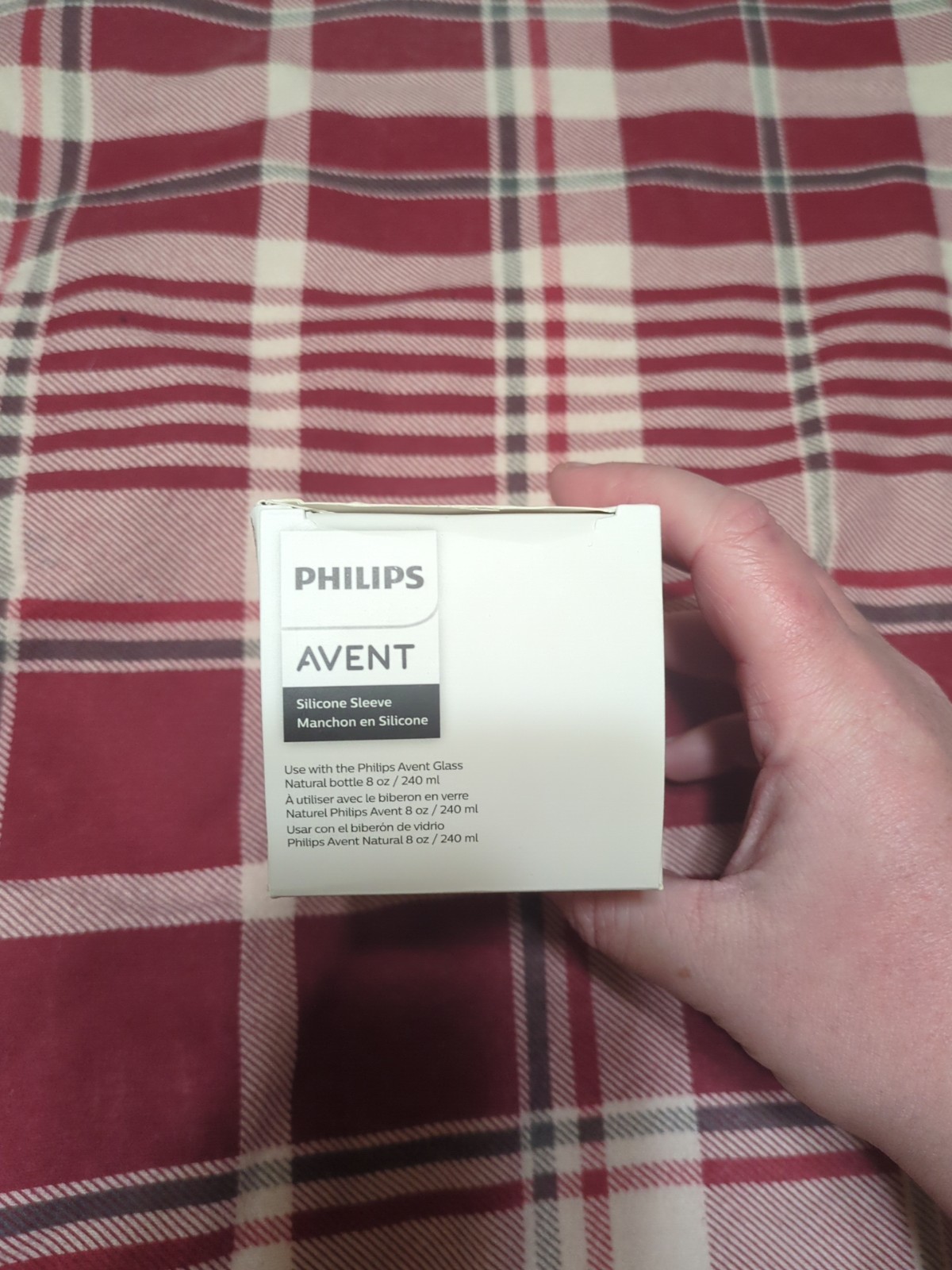 Philips Avent Blue Silicone Sleeve for use with Avent Glass 