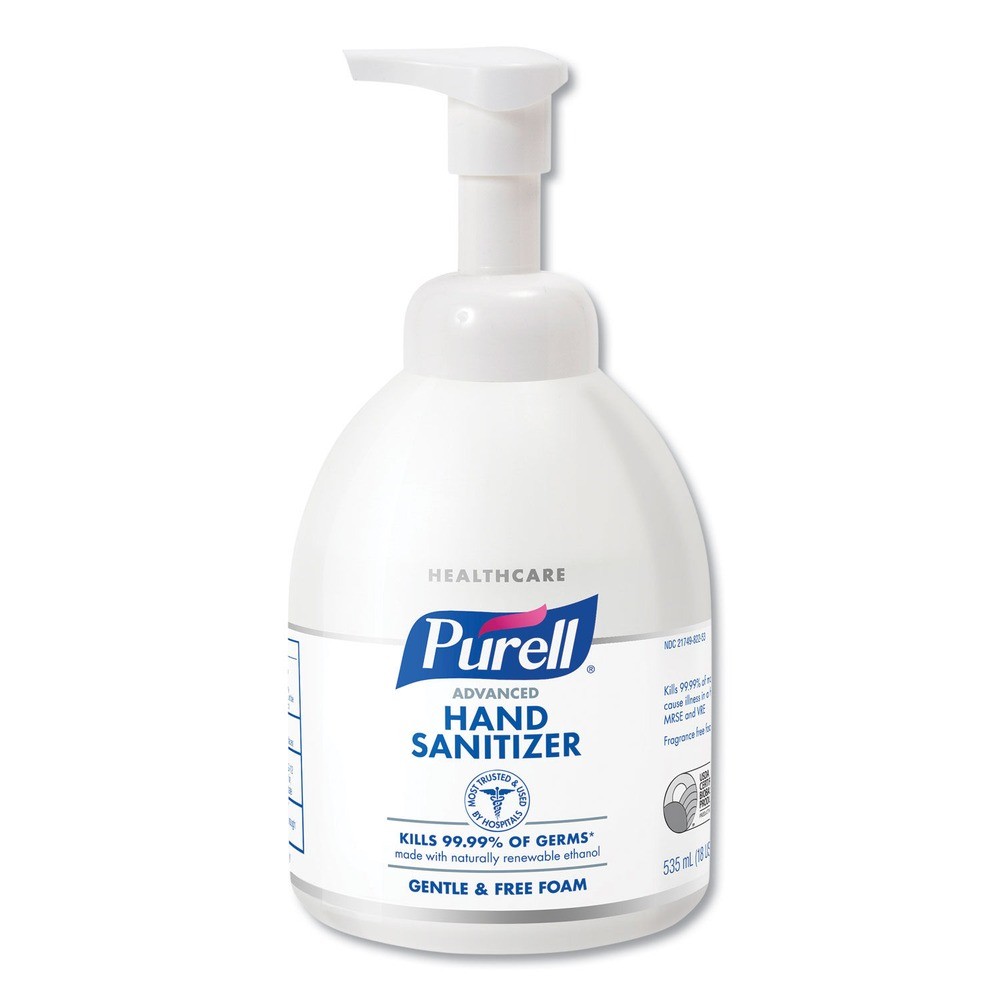 Дезинфицирующее средство для рук Purell 579104CT в бутылочке объемом 535 мл с пеной быстрого приготовления 4 шт Новое 14690₽