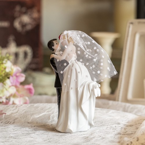 Modern Wedding Cake Toppers Bride and Groom Handmade Figurine for Decoration Ru - Picture 2 of 7
