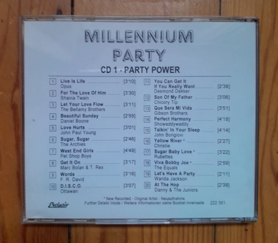 v/a MILLENNIUM PARTY DoCD 2xCD | N E W | 1999 Exclusiv - 222 360 - Bild 2 von 3