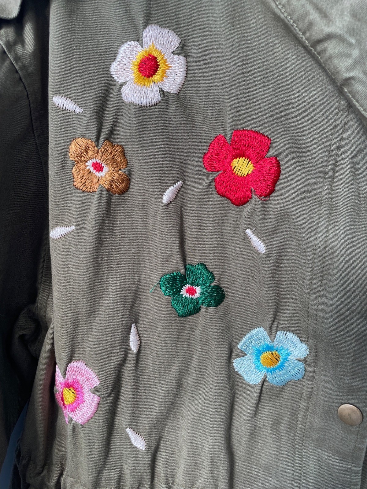 Ellison Utility Jacket Size Small/Medium Floral E… - image 4