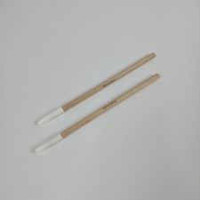 Qweryboo 2-Pack Wooden Eyebrow Pencils with Protective Cap, Natural Eyebrow Tool