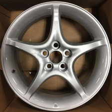 16x6.5 Alloy Wheel Silver 5 Spoke 5x100 Fits 2000-2005 Toyota Celica