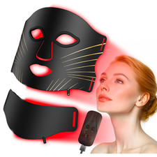 LED Gesichtsmaske, Anti-Aging Anti-Falten, 4 ...