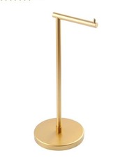 GERZ Bathroom Toilet Paper Holder Stand Modern Tissue Roll Holder Gold