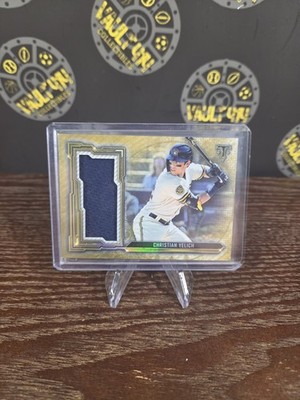 2022 Topps Triple Threads Christian Yelich /9 Jumbo Patch #SJR2-CY1 Brewers SSP