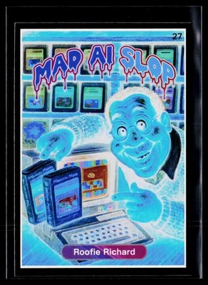 Mad Scientist 40K GPK SPOOF MAD AI SLOP BLACK NEGATIVE #'d 1/1  ~ Bill Cosby