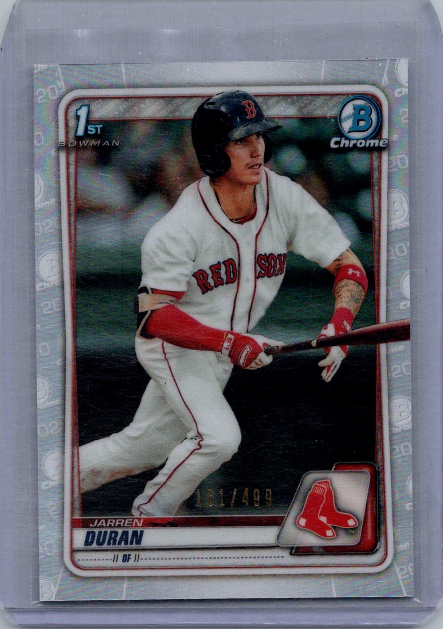 2020 Bowman #BCP-144 Jarren Duran Chrome Prospects Refractor #/499