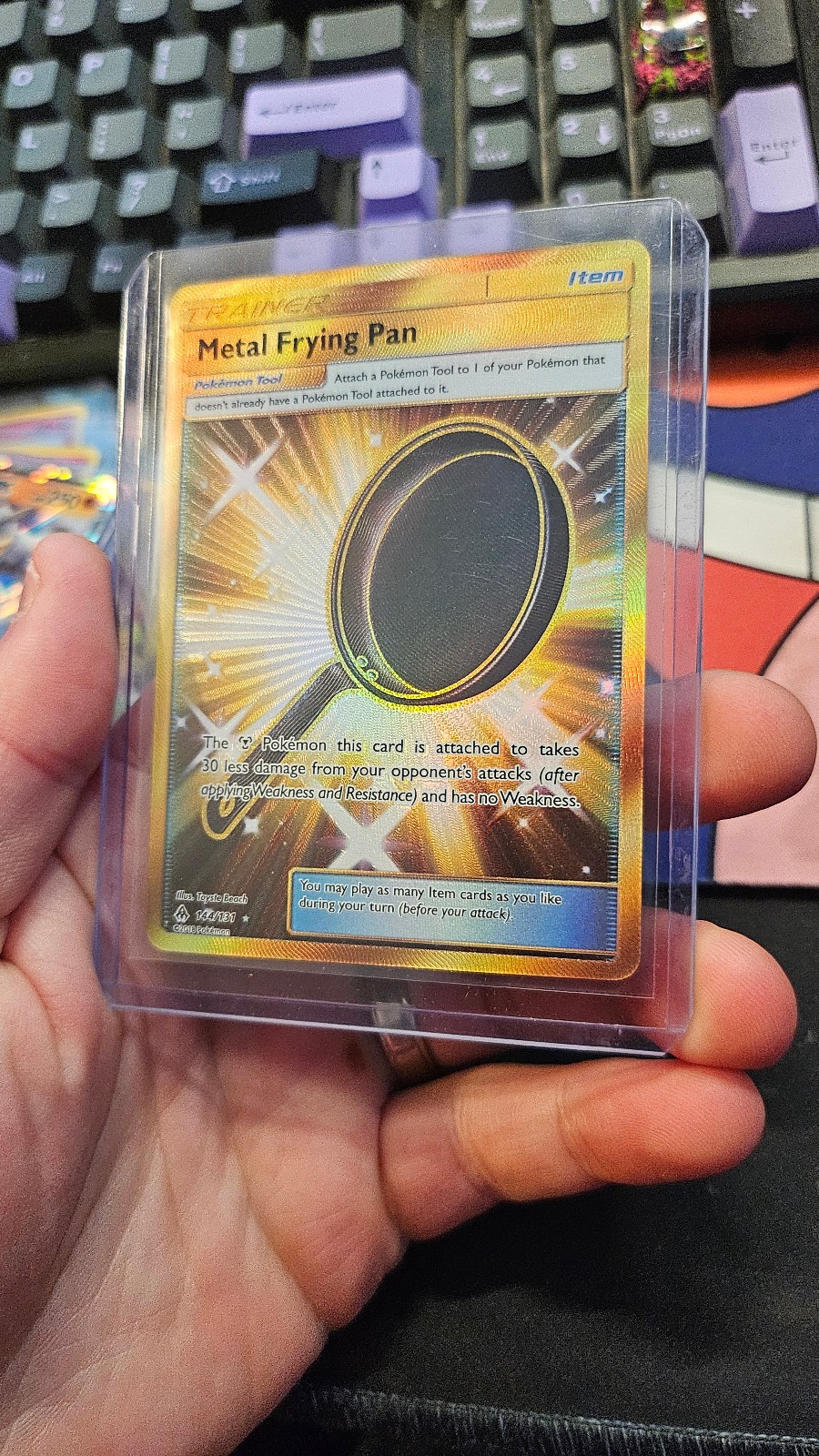 Pokemon Card Metal Frying Pan SM Forbidden Light Secret Rare 144/131 023 💎NM💎