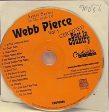 90086 WEBB PIERCE   CHARTBUSTER KARAOKE CDG LOT FL GA